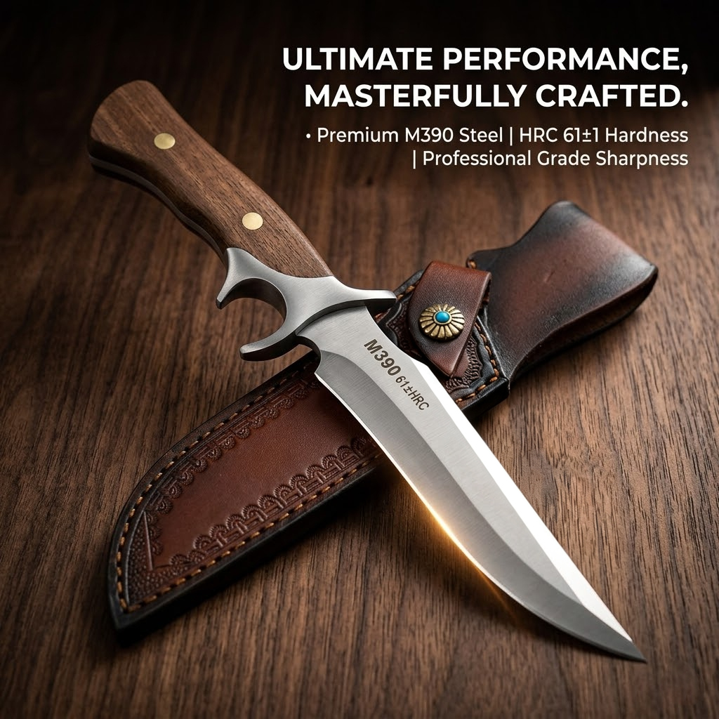 Outdoor Pocket knife M390 stee - Bushcraft Knife Fixed ulasan dan harga
