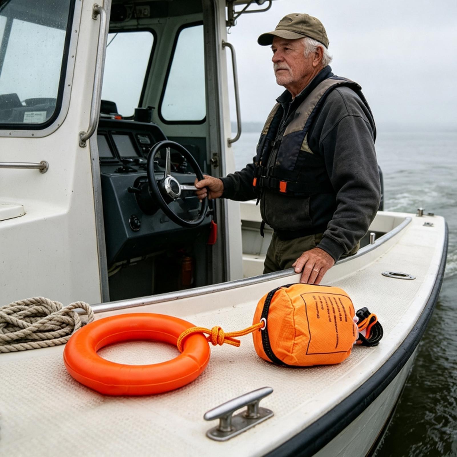 Throw Rope Bag for Boating, Re - Rescue Rope Throw ulasan dan harga