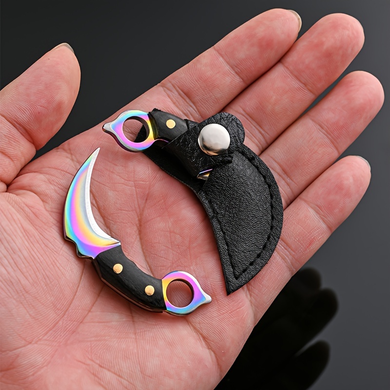 Mini Knife Keychain Pocket Kni - Bushcraft Knife Fixed ulasan dan harga