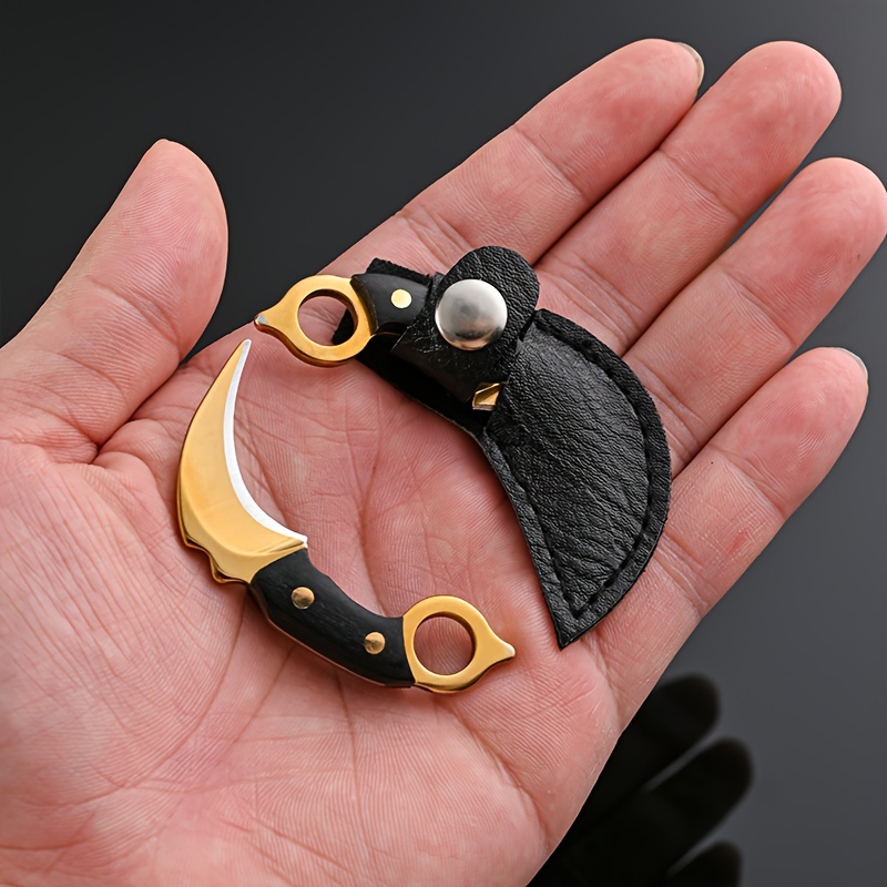 Mini Knife Keychain Pocket Kni - Bushcraft Knife Fixed ulasan dan harga