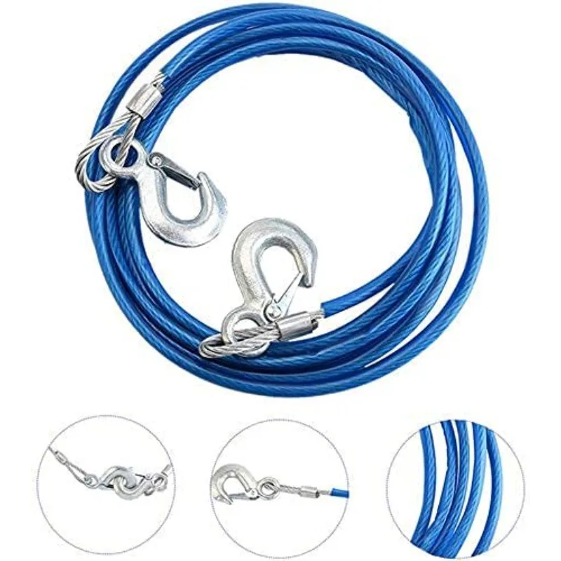 Car Towing Rope 3-7 Tons Steel - Rescue Rope Throw ulasan dan harga